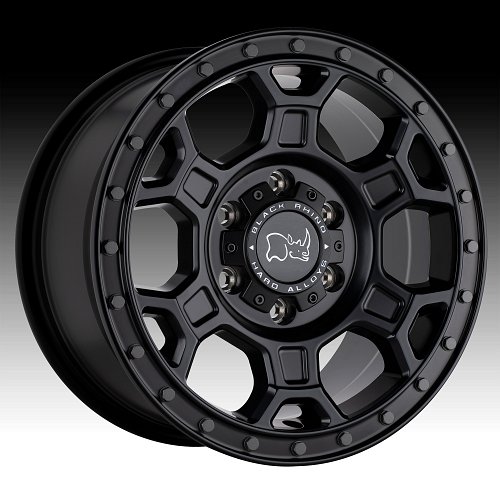 Black Rhino Midhill Matte Black Custom Truck Wheels 1